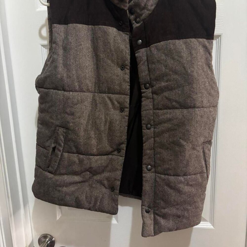 Levi-s Men's Brown and Grey Gilet